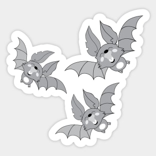 Halloween. Little bats Sticker